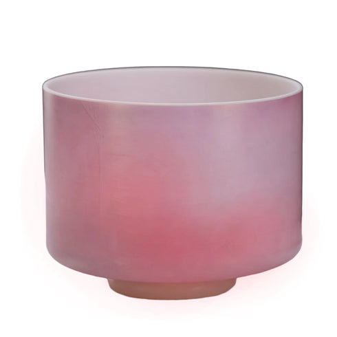 9" E-5 Rose Quartz Crystal Tones Alchemy™  Crystal Singing Bowl